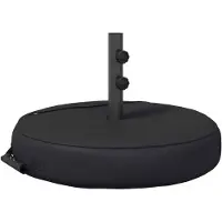 Syfax Base per Ombrello da Patio 60 x 60 cm Acciaio Nero