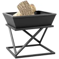 Gardener Giardiniere quadrato, ciotola estraibile per il fuoco | 50x50cm x H 48cm