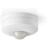 Nedis Rilevatore di movimento | Interno | 3 fili | 360° | 5 - 300 W | 300 W | 1200 W | 3 - 2000 lux | Tecnologia del sensore: PIR | Portata del sensore: 0,0 - 6,0 m NE550701097