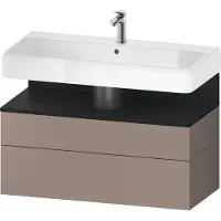 Duravit Collection One Meuble sous-lavabo, 1 tiroir et 1 coulissant, 990x470x590mm, niche chêne noir, QA4395016430010, QA4395016430010