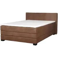 AEA Bett Boxspring Braun Design Bett XXL Big Polster Doppel Betten Hotel Ehe Luxus