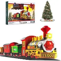 OEM Trenino natalizio elettrico con luci e suoni - Decorazione per l'albero di Natale - Decorazione per il villaggio natalizio - Trenino natalizio giocattolo - Trenino natalizio con luci a LED