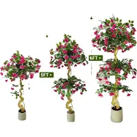 OEM Albero di bouganville artificiale, aspetto realistico, facile da curare, rosa-rosso, 120 cm