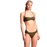 Emporio Armani per donna. EW003294_AF20247 Bikini seersucker con imbottitura verde (S), Beachwear, Poliestere