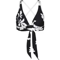 Seafolly Mayflower Multi Fit Longline Tri Parte superiore bikini Donna (36, nero)