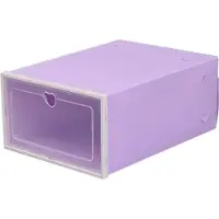 OEM Contenitore per scarpe, design impilabile, costruzione resistente, colore LILLA