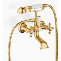 Dornbracht MADISON Mitigeur de bain pour montage mural, avec douchette à main, saillie 160mm, 25023360-28, 25023360-28