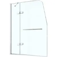 Glaszentrum Hagen - Piatto doccia 120x140cm per vasca da bagno - Attacco per vasca da bagno