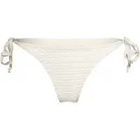 Seafolly Women's Mesh Effect Tie Side Rio Pant Parte inferiore bikini Donna (40, bianco)