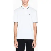 Armani Exchange per uomo. XM001287AF17321U0009 Polo classica bianca (L), Bianco, Cotone, Classico, Manica corta