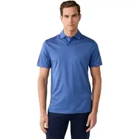 Hackett per uomo. HM5600202 Polo Revere blu (XXL), Casual, Manica corta, Lyocell