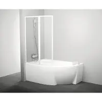 Ravak Schermo per vasca da bagno ROSA VSK2 140 L a due pezzi