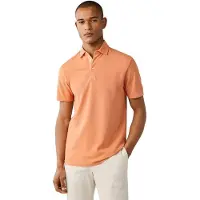 Hackett per uomo. HM5600201 Polo GMD Pique arancione (M), Casual, Cotone, Manica corta