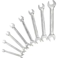 Ks Tools Set di chiavi doppie aperte COMPETITION, 8 pezzi