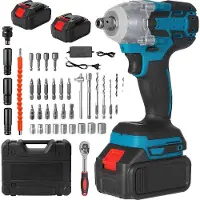 OEM Avvitatore a impulsi elettrico, coppia elevata, motore senza spazzole, 2 batterie, EU