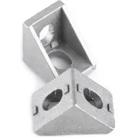 Gistuch 10 pezzi staffa angolare a L in lega di alluminio fissaggio ad angolo retto 20 x 20 mm