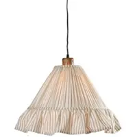 PR Home Lampada a sospensione Estrid, beige, tessuto, Ø 40 cm, E27