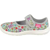 Beck Ballerina 'Flora' grigio / lavanda / rosa chiaro / rosso