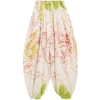 Desigual , Pantalone globo 100% cotone, Donna, Cotone, Verde, M