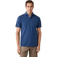 Hackett per uomo. HM5600201 Polo GMD Piqué blu (XL), Casual, Cotone, Manica corta
