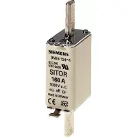 Siemens Inserto fusibile SITOR, con contatti a lama, NH0, In: 100 A, aR, Un CA: 1000 V 3NE4121
