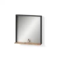 Livinity Specchio da parete Ortello Antracite/Rovere dorato 57 x 60 cm con specchio, Model 55901