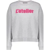 Geisha Sweater L'atelier Toweling Grey Melange/fuchsia Taglia: 3XL | Maglioni a maglia Outlet | Donna | Grigio