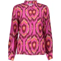 Geisha Blouse Print Pink/fuchsia Taglia: L | Maglie a manica lunga Outlet | Donna | Rosa