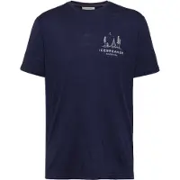 Icebreaker - T-shirt da trekking in lana merino leggera e tecnica - M Merino 150 Tech Lite SS Tee Peaceful Pass Midnight Navy per Uomo - Taglia M - Blu navy