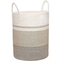OEM Cesto grande intrecciato con manici 40L - Cesto portaoggetti in giunco