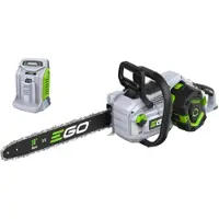 EGO - Motosega a batteria CS1814E, kit completo con batteria BA2800T da 56V 5.0Ah e caricabatterie rapido CH5500E