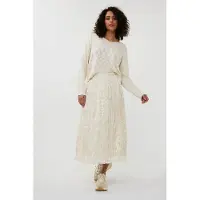 Esqualo Skirt Plisse Changeant Off White Taglia: 44 | Maxi gonne Outlet | Donna | Bianco
