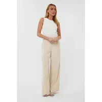 Esqualo Trousers Wb Pleat Light Sand Taglia: 36 | Pantaloni da completo Outlet | Donna | Marrone