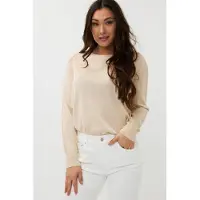 Esqualo Sweater Raglan Pointelle Lurex Ivory Taglia: L | Maglioni a maglia Outlet | Donna | Bianco