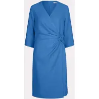 Esqualo Dress Overlap Knot S/slve Blue Taglia: 46 | Abiti Midi Outlet | Donna | Blu