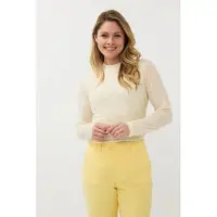 Esqualo Top Mesh Light Yellow Taglia: S | Maglie a manica lunga Outlet | Donna | Giallo