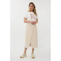 Esqualo Skirt Long City Sand Taglia: 38 | Minigonne Outlet | Donna | Marrone