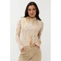 Esqualo Top Marble Mesh Print Taglia: XL | Maglie a manica lunga Outlet | Donna