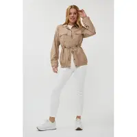 Esqualo Jacket Cargo Dark Sand Taglia: 36 | Giacche militari Outlet | Donna | Marrone