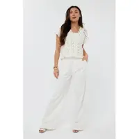 Esqualo Trousers Wb Pleat Off White Taglia: 36 | Pantaloni da completo Outlet | Donna | Bianco