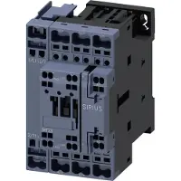 Siemens Schütz, AC-1, 50 A/400 V/40 °C, S0, 4 poli, CA 220 V/50 Hz, 240 V/60 Hz, 1S+1Ö 3RT23272AP60