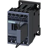Siemens Contattore per applicazioni ferroviarie, AC-3e, 5,5 kW/400 V, 110 V CC, 0,7-1,25*Us, a 3 poli, S00, per PLC 3RT20172KF421LA0