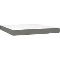 vidaXL Materasso a molle insacchettate , grigio scuro, 183x213x20 cm, rivestimento in tessuto