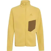 Adidas Giacca di pile funzionale ' Kids Multi CLIMAWARM Full-Zip' marrone / giallo oro
