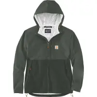 Carhartt Relaxed Fit Packable Jacket Giacca a vento Uomo (XXL, olivia/grigio)