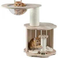 Northix Tiragraffi in legno a 3 livelli con capsula e tiragraffi