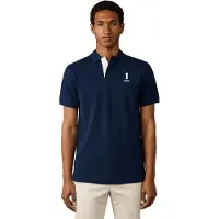 Hackett per uomo. HM5600205 Polo Nbr blu navy (XL), Casual, Cotone, Classico, Manica corta
