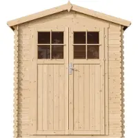 Timbela M367F+M367G Casetta da Giardino in Legno CON PAVIMENTO TRATTATO - 1.98 m2
