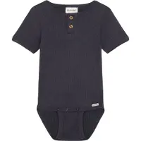 Minymo Kid's Body S/S Rib Body Bambini (74, grigio)