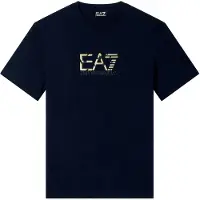 EA7 per uomo. 7M001562_AF17789 Maglietta nera Premium Label (3XL), Nero, Casual, Cotone, Manica corta